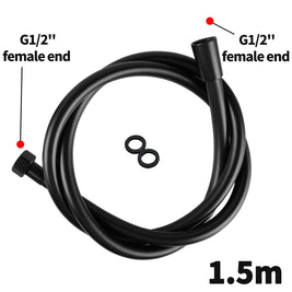 Black PVC Shower Hose 1500mm - NZHomeware