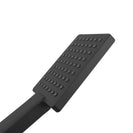 Black Square HandHeld Shower Head With Water Hose - NZHomeware