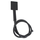 Black Square HandHeld Shower Head With Water Hose - NZHomeware