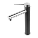 Black&Chrome Pin Lever Tall Basin Mixer Tap - NZHomeware