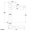 Black&Chrome Pin Lever Tall Basin Mixer Tap - NZHomeware