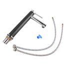 Black&Chrome Pin Lever Tall Basin Mixer Tap - NZHomeware