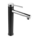 Black&Chrome Pin Lever Tall Basin Mixer Tap - NZHomeware