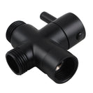 Brass Black Toilet Bidet Spray Diverter Toilet Taps Toilet Diverter Valve - NZHomeware