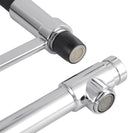 Brass Chrome Double Spout Kitchen/Laundry Sink Mixer Taps Swivel Kitchen Tapware - NZHomeware