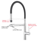 Brass Chrome Double Spout Kitchen/Laundry Sink Mixer Taps Swivel Kitchen Tapware - NZHomeware