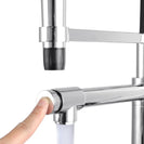 Brass Chrome Double Spout Kitchen/Laundry Sink Mixer Taps Swivel Kitchen Tapware - NZHomeware