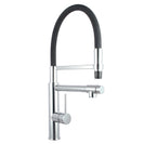 Brass Chrome Double Spout Kitchen/Laundry Sink Mixer Taps Swivel Kitchen Tapware - NZHomeware