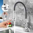 Brass Chrome Kitchen/Laundry Sink Mixer Taps Swivel Kitchen Tapware - NZHomeware