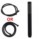 Brass Round Matt Black Hand Held Shower With Water Hose - NZHomeware