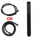 Brass Round Matt Black Hand Held Shower With Water Hose - NZHomeware