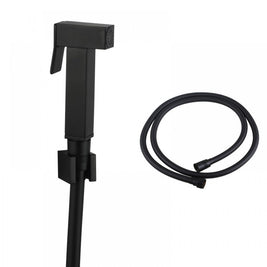 Brass Square Black Toilet Bidet Spray Kit with 1.2m PVC Hose - NZHomeware