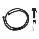 Brass Square Black Toilet Bidet Spray Kit with 1.2m PVC Hose - NZHomeware