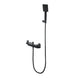 Brass Square Chrome Mixer Diverter with ABS Handheld Shower & Waterfall Spout Set - NZHomeware