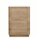 BROOK 600MM Floorstanding Plywood Vanity - Light Oak - NZHomeware