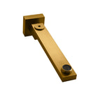 Brushed Yellow Gold Bath/Basin Swivel Wall Mounted Spouts Tapware Bathtub Faucet - NZHomeware