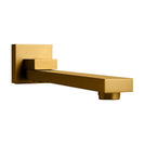 Brushed Yellow Gold Bath/Basin Swivel Wall Mounted Spouts Tapware Bathtub Faucet - NZHomeware