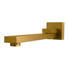 Brushed Yellow Gold Bath/Basin Swivel Wall Mounted Spouts Tapware Bathtub Faucet - NZHomeware