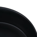 365mm Bathroom Above Counter Matt Black Ceramic Wash Basin - NZHomeware