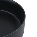 365mm Bathroom Above Counter Matt Black Ceramic Wash Basin - NZHomeware