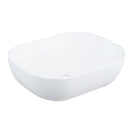 505*405*140mm Above Counter Basin Matt White Ceramic Wash Basin NZ - NZHomeware
