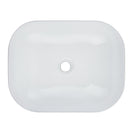 505*405*140mm Oval Above Counter Basin High Gloss White Ceramic Wash Basin - NZHomeware