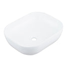 505*405*140mm Oval Above Counter Basin High Gloss White Ceramic Wash Basin - NZHomeware