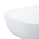 505*405*140mm Oval Above Counter Basin High Gloss White Ceramic Wash Basin - NZHomeware