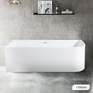 1700x800x580mm Corner Bathtub Left Corner Acrylic White Bathtub
