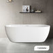 1500x720x590mm Oval Bathtub Freestanding Acrylic Apron White Bath Tub - NZHomeware