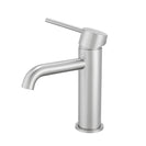 LUCID PIN Brushed Nickel Basin Mixer Tap | Solid Brass Lead-Free Watermark