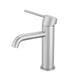 LUCID PIN Brushed Nickel Basin Mixer Tap | Solid Brass Lead-Free Watermark