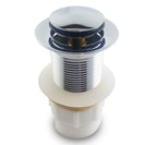 Chrome 32/40mm Solid Brass Basin Pop Up Waste with NO Overflow - NZHomeware