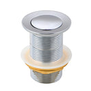 Chrome 32/40mm Solid Brass Basin Pop Up Waste with NO Overflow - NZHomeware