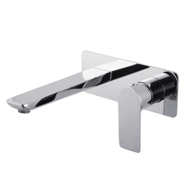 Chrome Bathtub/Basin Wall Mixer With Spout Wall Mounted Color Up Extend - NZHomeware
