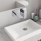 Chrome Bathtub/Basin Wall Mixer With Spout Wall Mounted Color Up Extend - NZHomeware