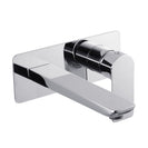 Chrome Bathtub/Basin Wall Mixer With Spout Wall Mounted Color Up Extend - NZHomeware