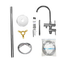 旧款卖完再上架Chrome Freestanding Bath Mixer Taps With Hand held Shower Tapware Bathtub Filler - NZHomeware