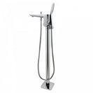 Chrome Freestanding Bathtub Mixer with Handheld Shower Spout Floor Mounted - NZHomeware