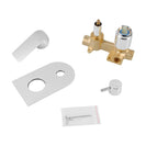 Chrome Solid Brass Shower Wall Mixer With Diverter - NZHomeware