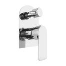 Chrome Solid Brass Shower Wall Mixer With Diverter - NZHomeware