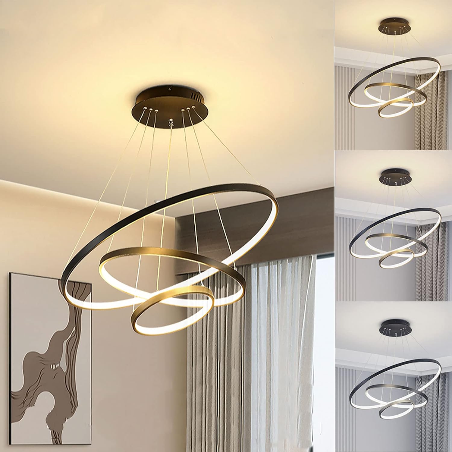 CIRCULAR 3 Rings Flexible design Mordern LED Light – NZHomeware