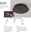 CIRCULAR 3 Rings Flexible design Mordern LED Light - NZHomeware