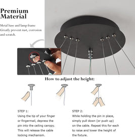 CIRCULAR 3 Rings Flexible design Mordern LED Light - NZHomeware