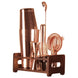 Copper Cocktail Shaker Set Maker Mixer Martini Spirits Bar Strainer Bartender Kit 10pcs - NZHomeware