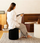 Creative Fashion Kraft Paper Stool Portable Folding Chair Foot Stool Shoe Bench Brown - NZHomeware