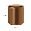 Creative Fashion Kraft Paper Stool Portable Folding Chair Foot Stool Shoe Bench Brown - NZHomeware