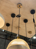 D300*H230mm Dome Shape Vintage Glass Pendant light - NZHomeware