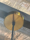 D300*H230mm V shape Vintage Glass Pendant light On Antique Brass Fitting - NZHomeware