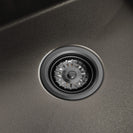 Dark Grey Stainless Steel Kitchen Sink 600x450mm, Top/Undermount, Single Bowl with Overflow - NZHomeware